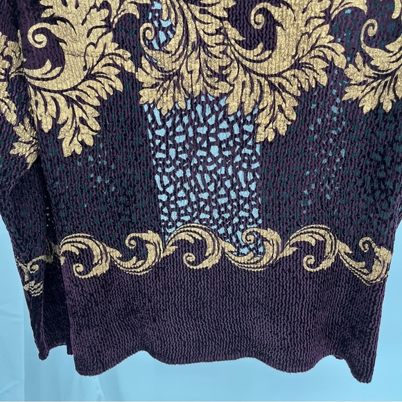 Chico’s Womens Travelers Velvet Burnout Jacket Size 12/14 Open Front Cardigan - Picture 9 of 9